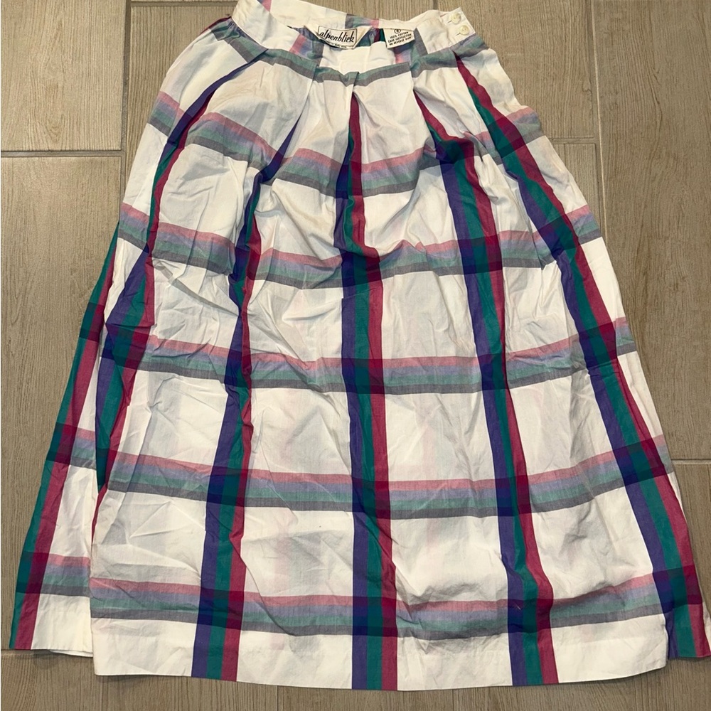 Stylish Plaid A-Line Skirt